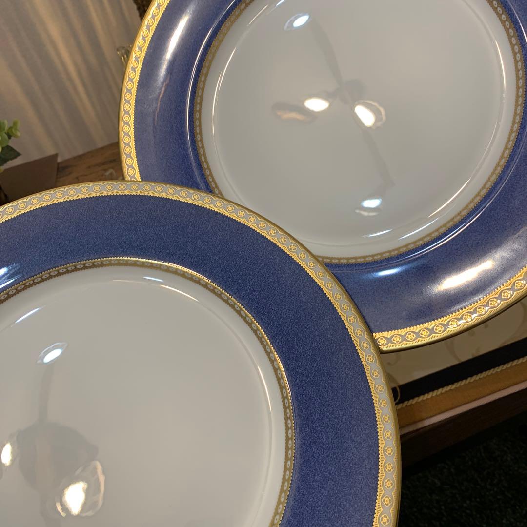 未使用ウェッジウッド ユーランダー　パウダールビー　ターコイズ　ブループレート