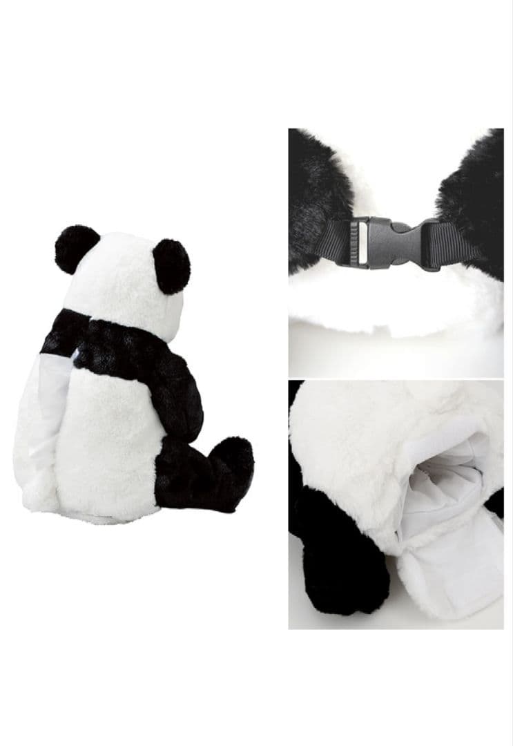 パンダティッシュケース　ぬいぐるみ　新品タグ付き　ぱんだ　PANDA