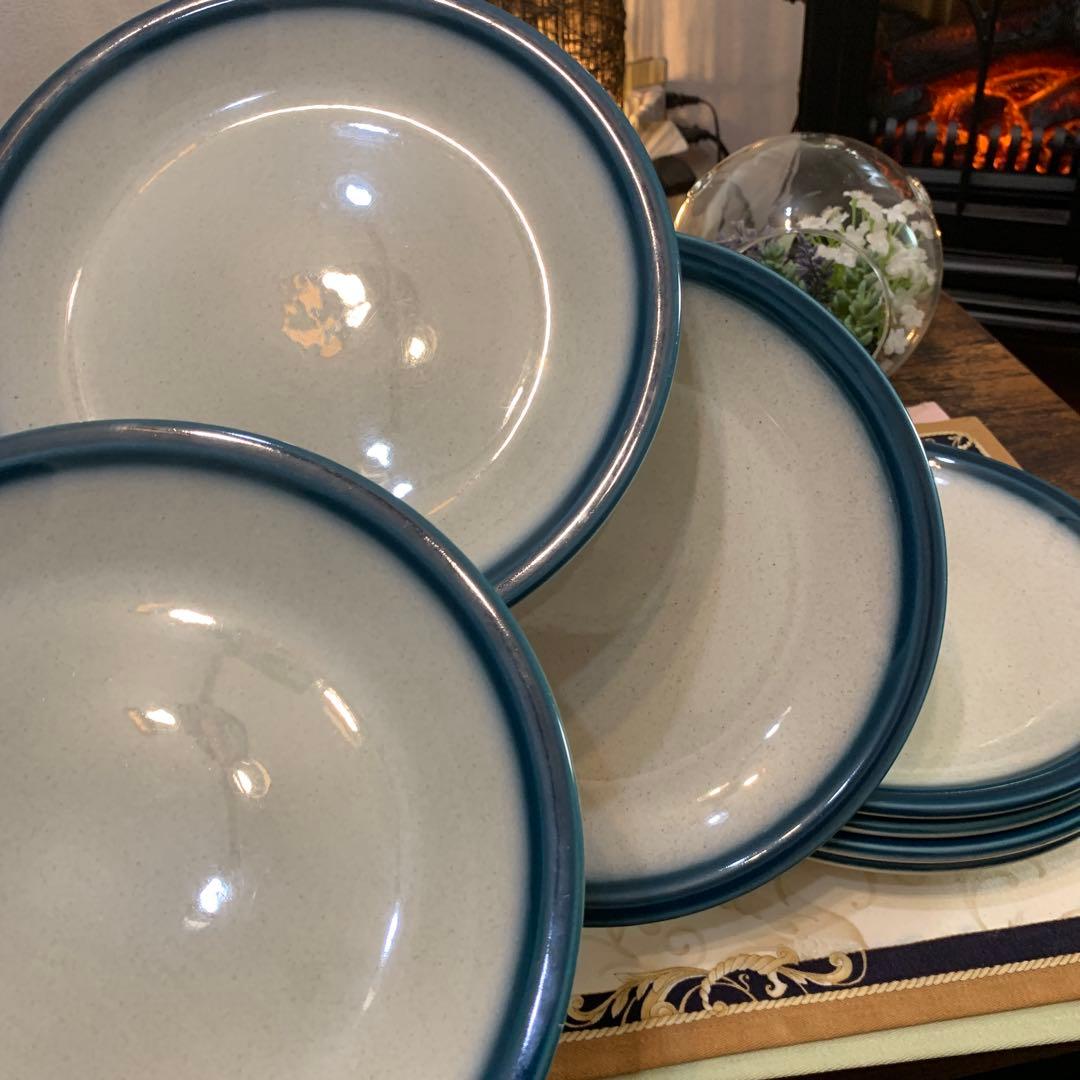 希少 ウェッジウッド ブルーパシフィック 22.5cmディナープレート 7枚