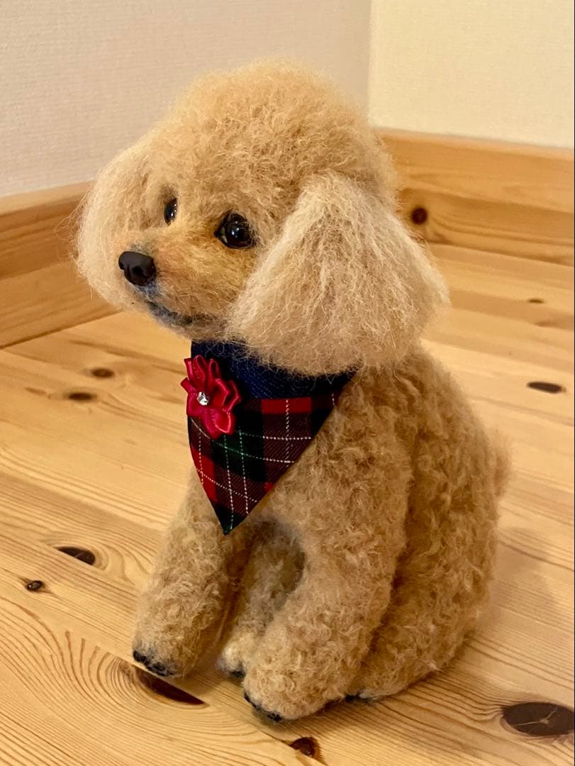 羊毛フェルト プードル ぬいぐるみ