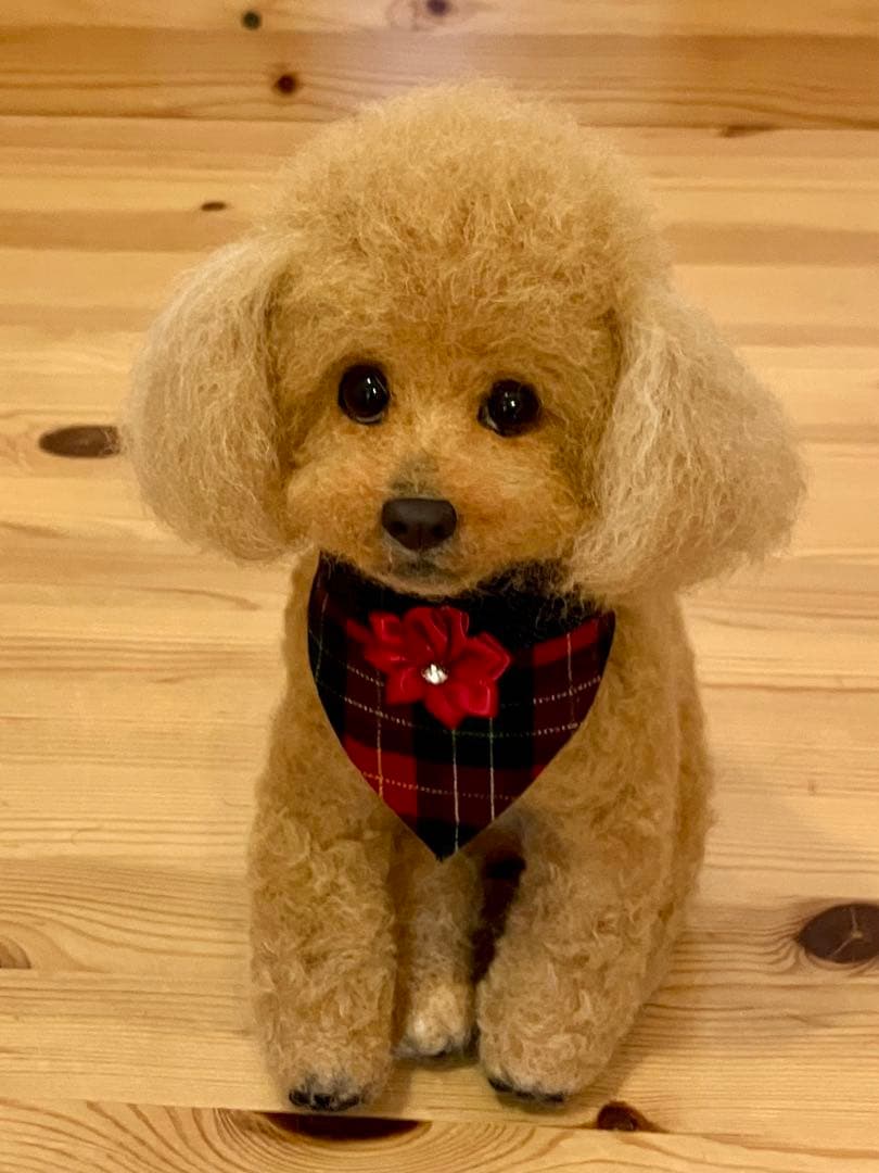 羊毛フェルト プードル ぬいぐるみ