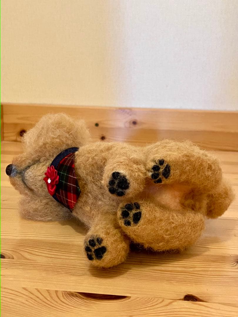 羊毛フェルト プードル ぬいぐるみ