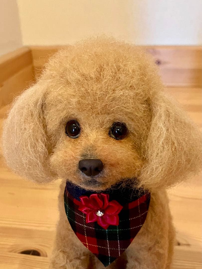 羊毛フェルト プードル ぬいぐるみ