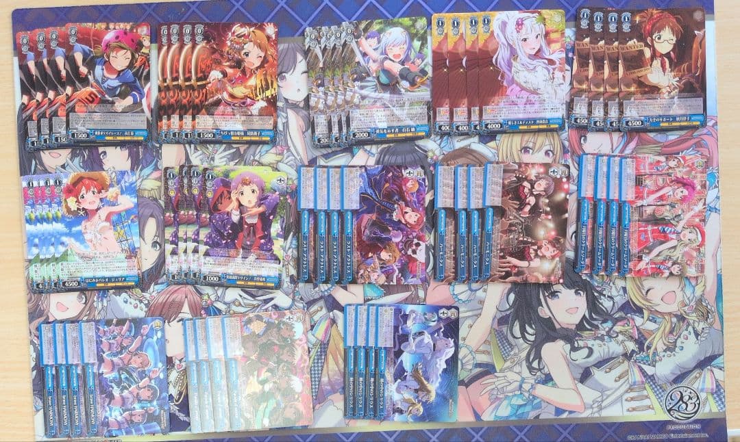 ヴァイスシュヴァルツ　アイドルマスターミリオンライブ　旧弾4コン+パーツセット