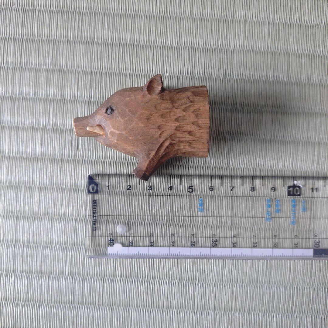 KIYATA キヤタ kiyata 木彫 イノシシ マグネット 木工アート