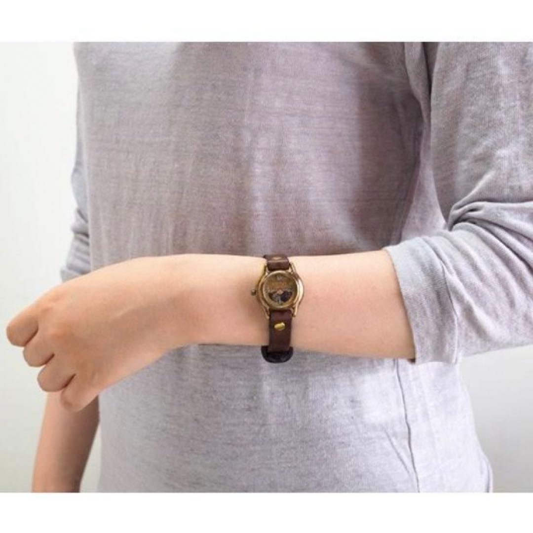 渡辺工房 腕時計 レディース シルバー数字 SUN＆MOON