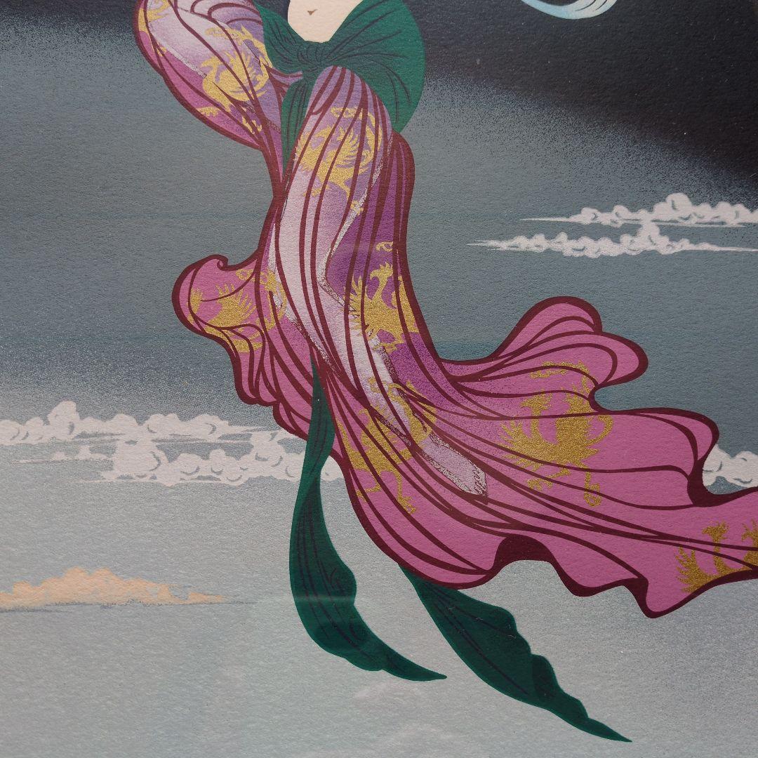 ✳「供養天」191／300 ✴宮田雅之「刀勢画」作家の編み出した独特な手法です✳