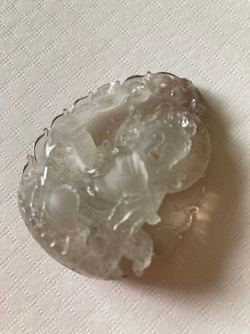 ガーデンクォーツ　ホワイトターラ　カービング☆