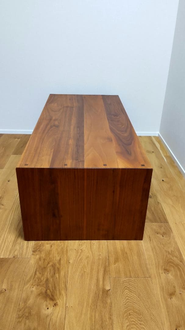 【最終値下げ】国産天然木センターテーブル 幅110cm/ウォールナット/