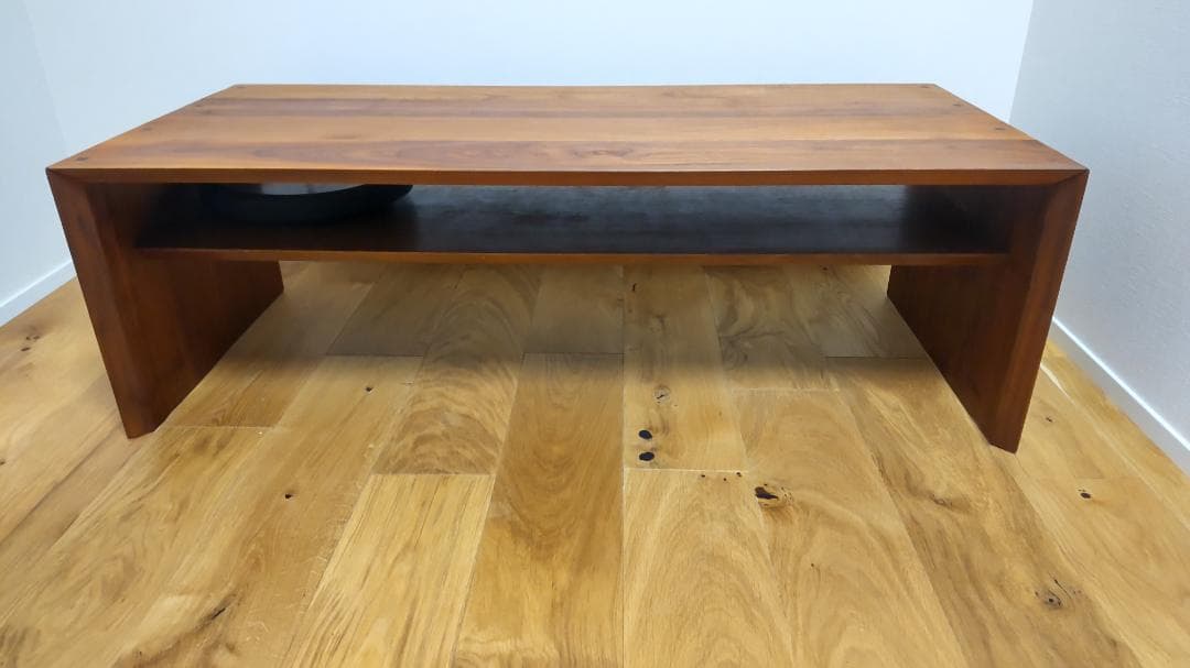 【最終値下げ】国産天然木センターテーブル 幅110cm/ウォールナット/