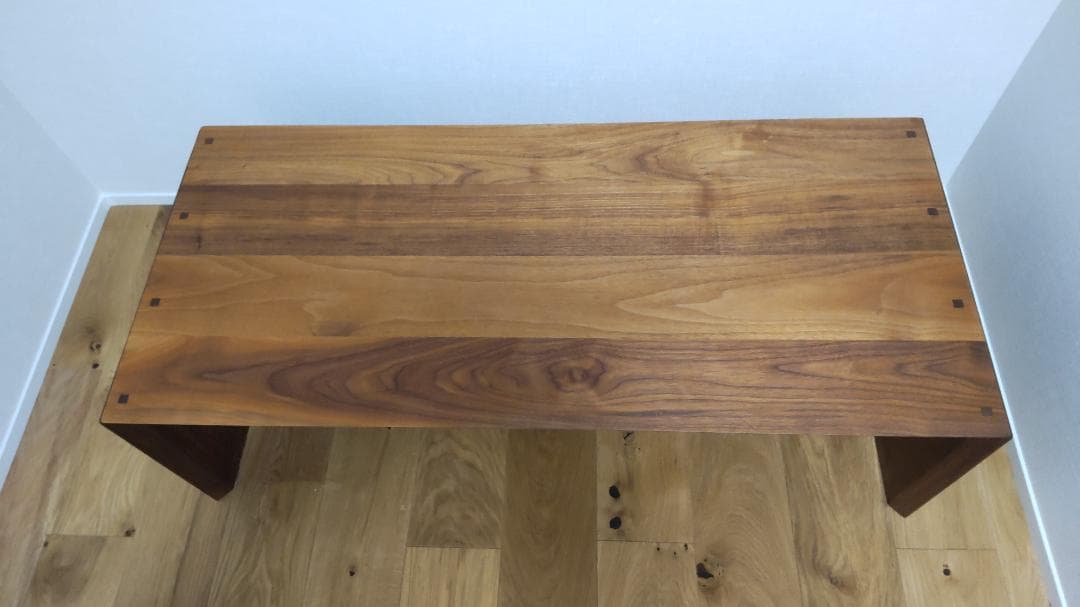 【最終値下げ】国産天然木センターテーブル 幅110cm/ウォールナット/