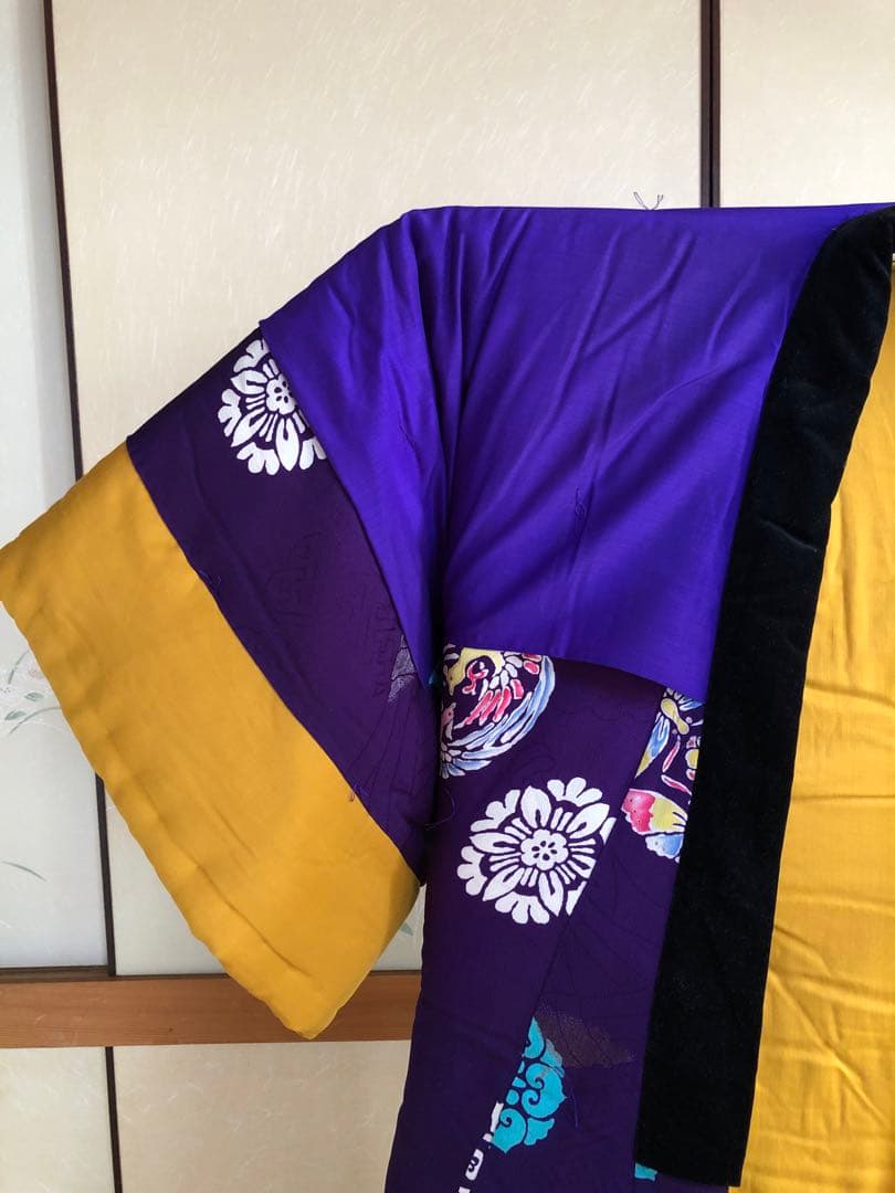 【マイスターメイド】かいまき　高級布団　縮緬　絹織物生地　白綿　極厚　未使用品！