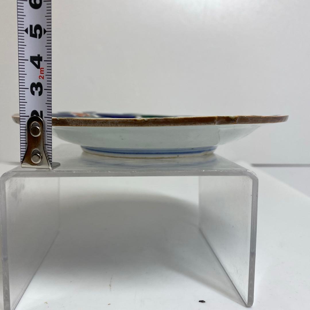 専用　江戸初期　古九谷　絵皿　直径14.5cm 東K7-1214☆2F タサコサ