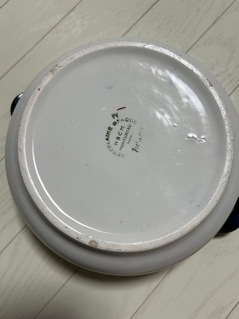 フランスアンティーク食器　バスク柄