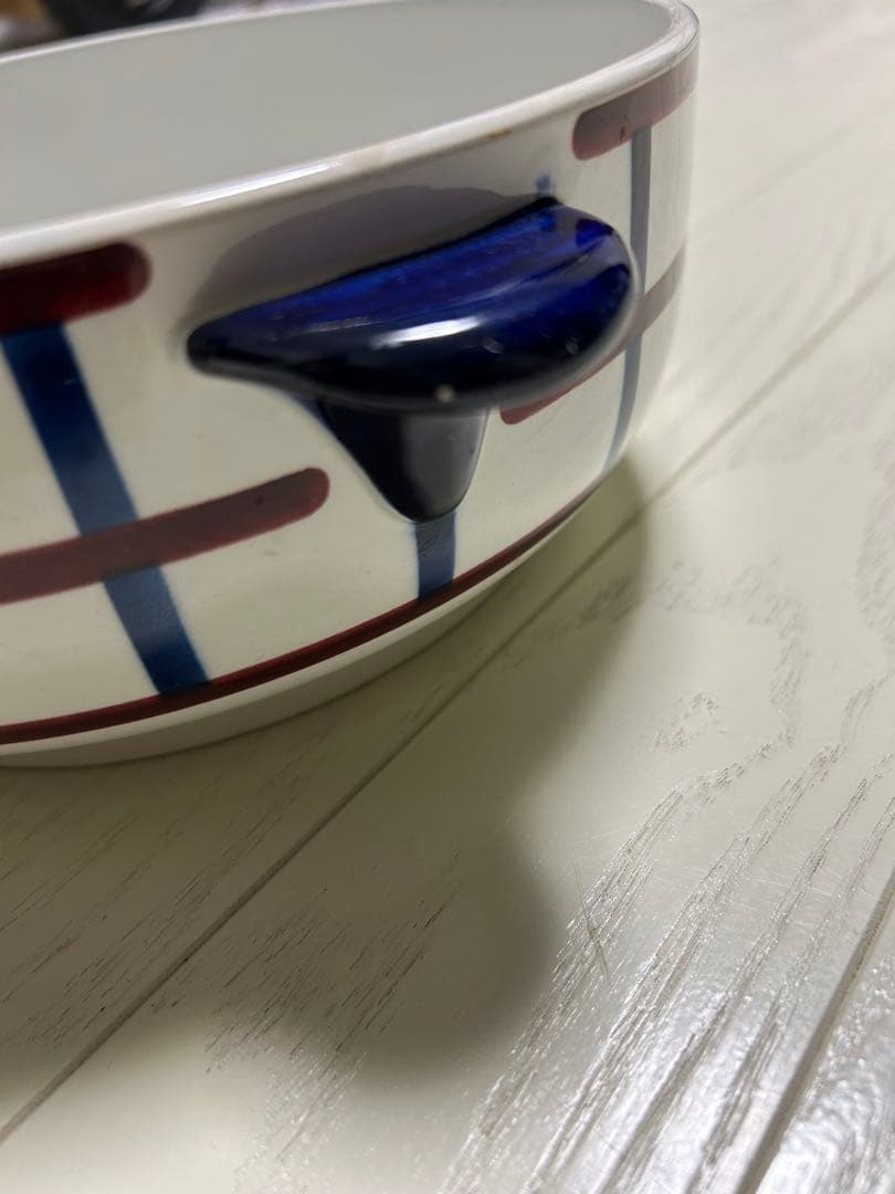 フランスアンティーク食器　バスク柄