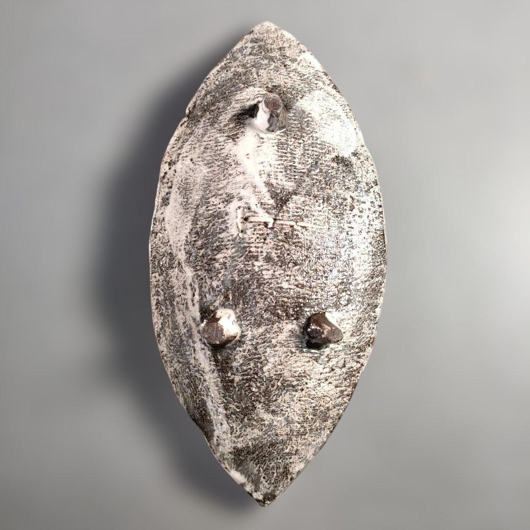 A1389-7/在銘/葉形足付銘々皿6客/向付/飾皿/盛皿/菓子皿/懐石道具/