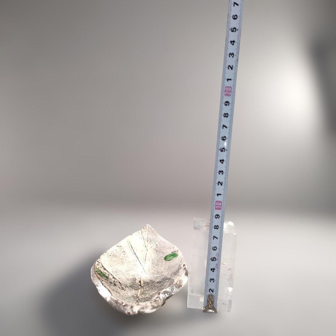 A1389-7/在銘/葉形足付銘々皿6客/向付/飾皿/盛皿/菓子皿/懐石道具/