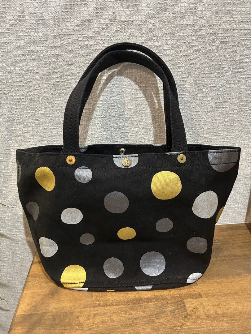 一澤信三郎帆布（京都）ドット柄トートバッグ