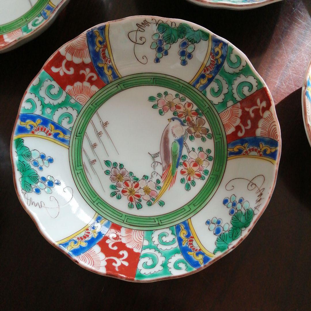 伊万里　色絵膾皿　15枚　14.5cm　明治期