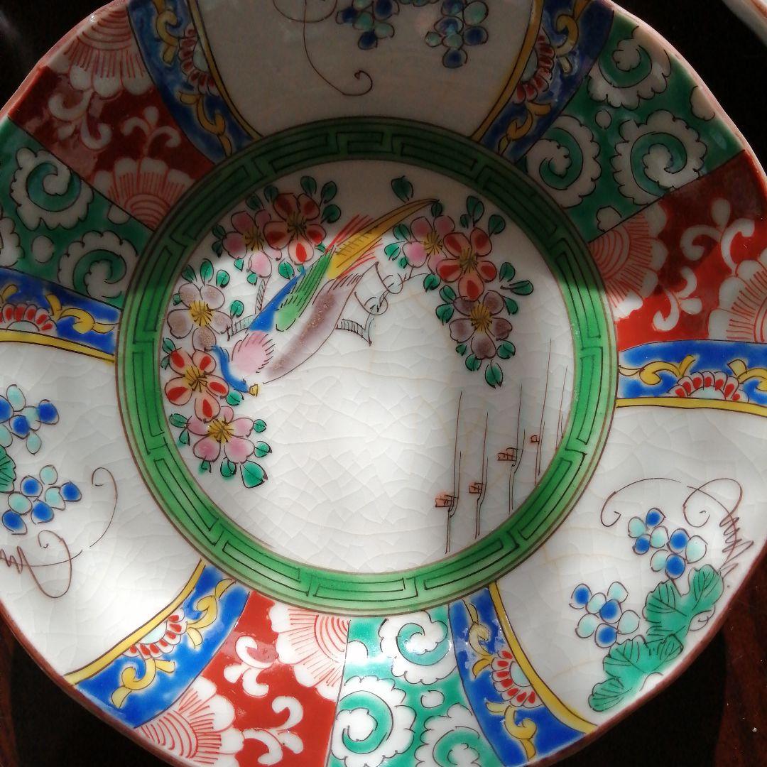 伊万里　色絵膾皿　15枚　14.5cm　明治期