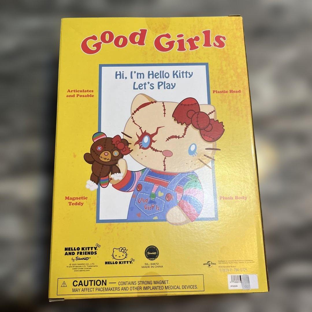 新品 ハローキティ チャッキー ぬいぐるみ フィギュア サンリオ 海外限定