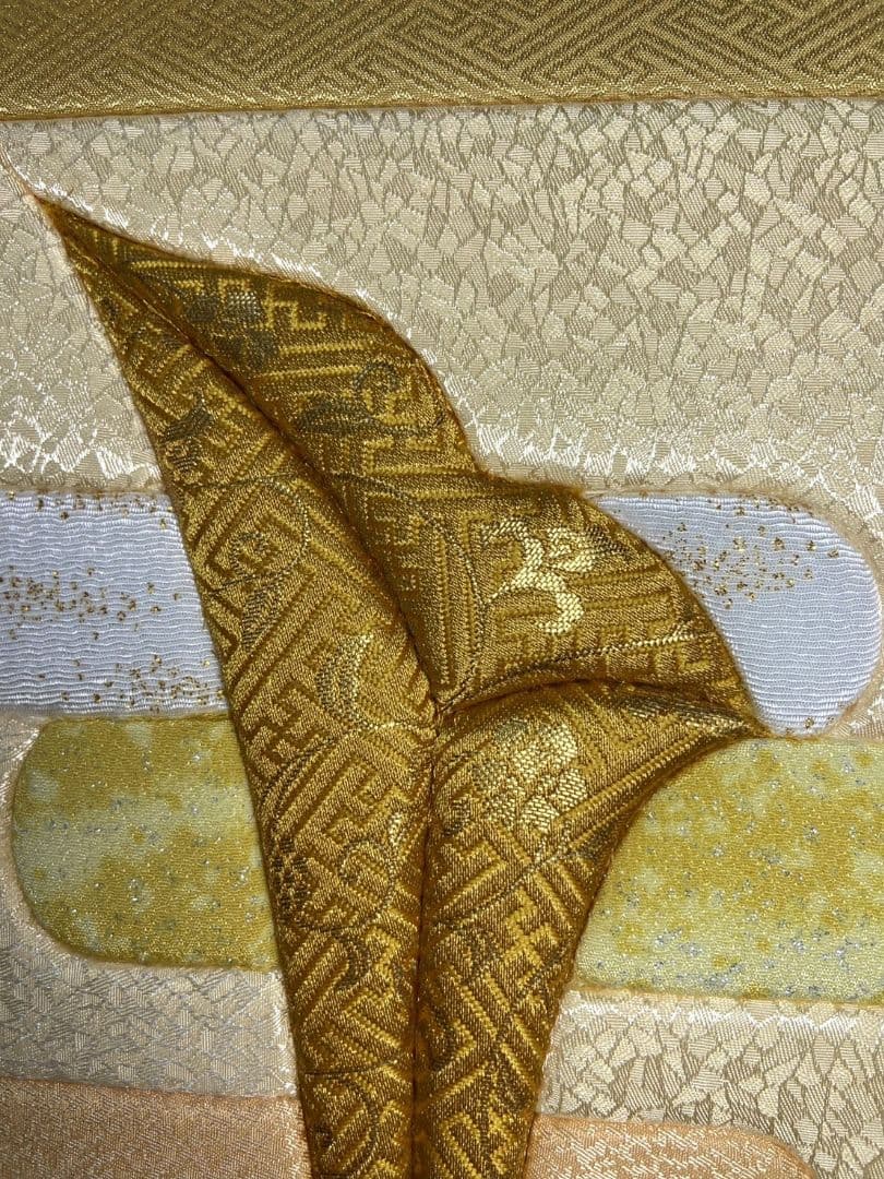 ハンドメイドきめこみ 金欄の慶雲兜特大サイズ - メルカリ