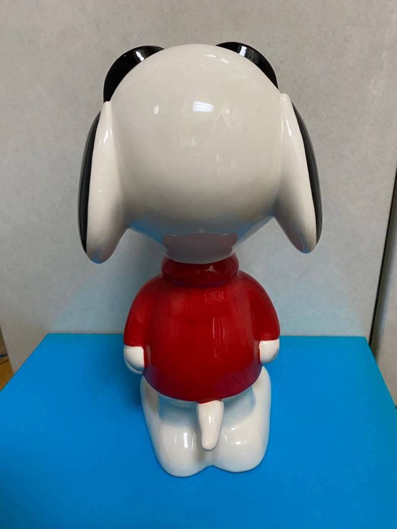 スヌーピージョ−ク−ル貯金箱陶器　置物　インテリア