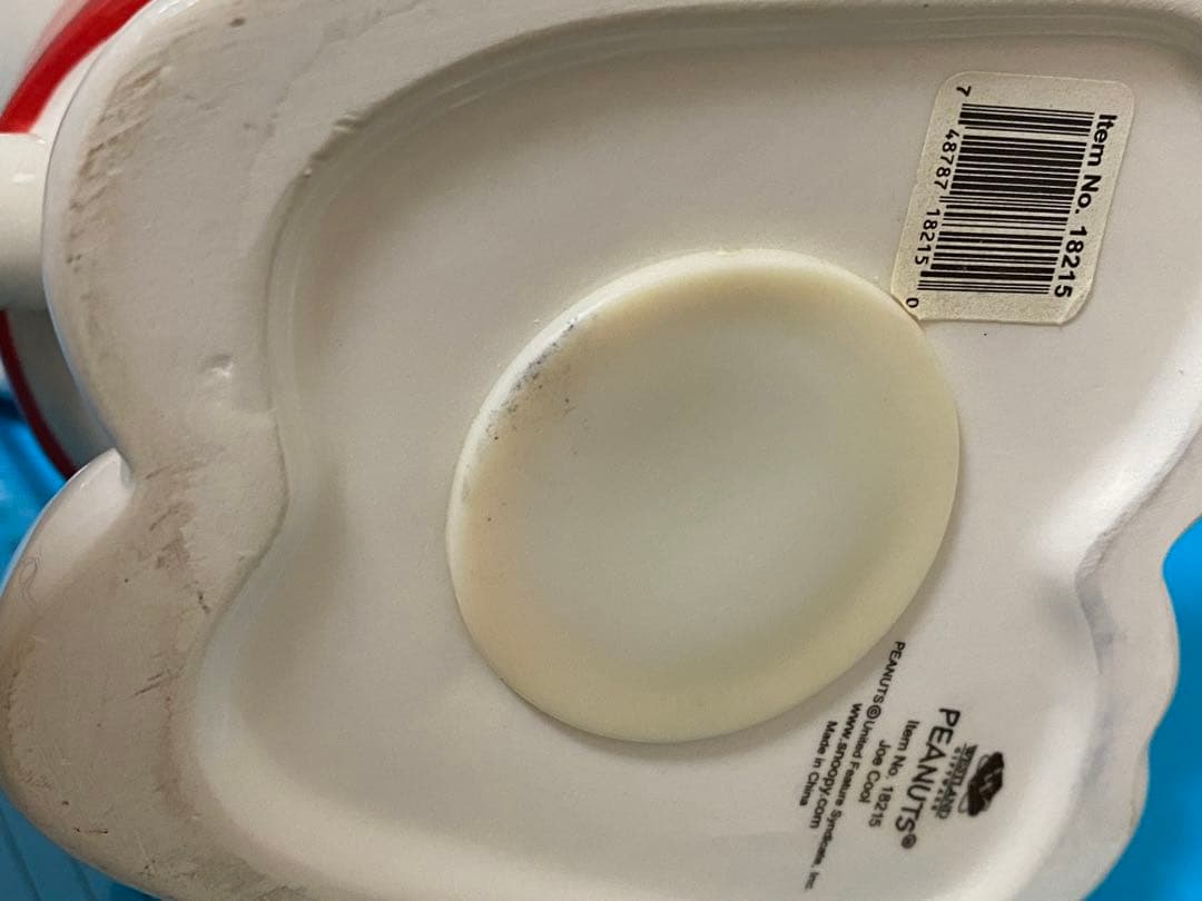 スヌーピージョ−ク−ル貯金箱陶器　置物　インテリア