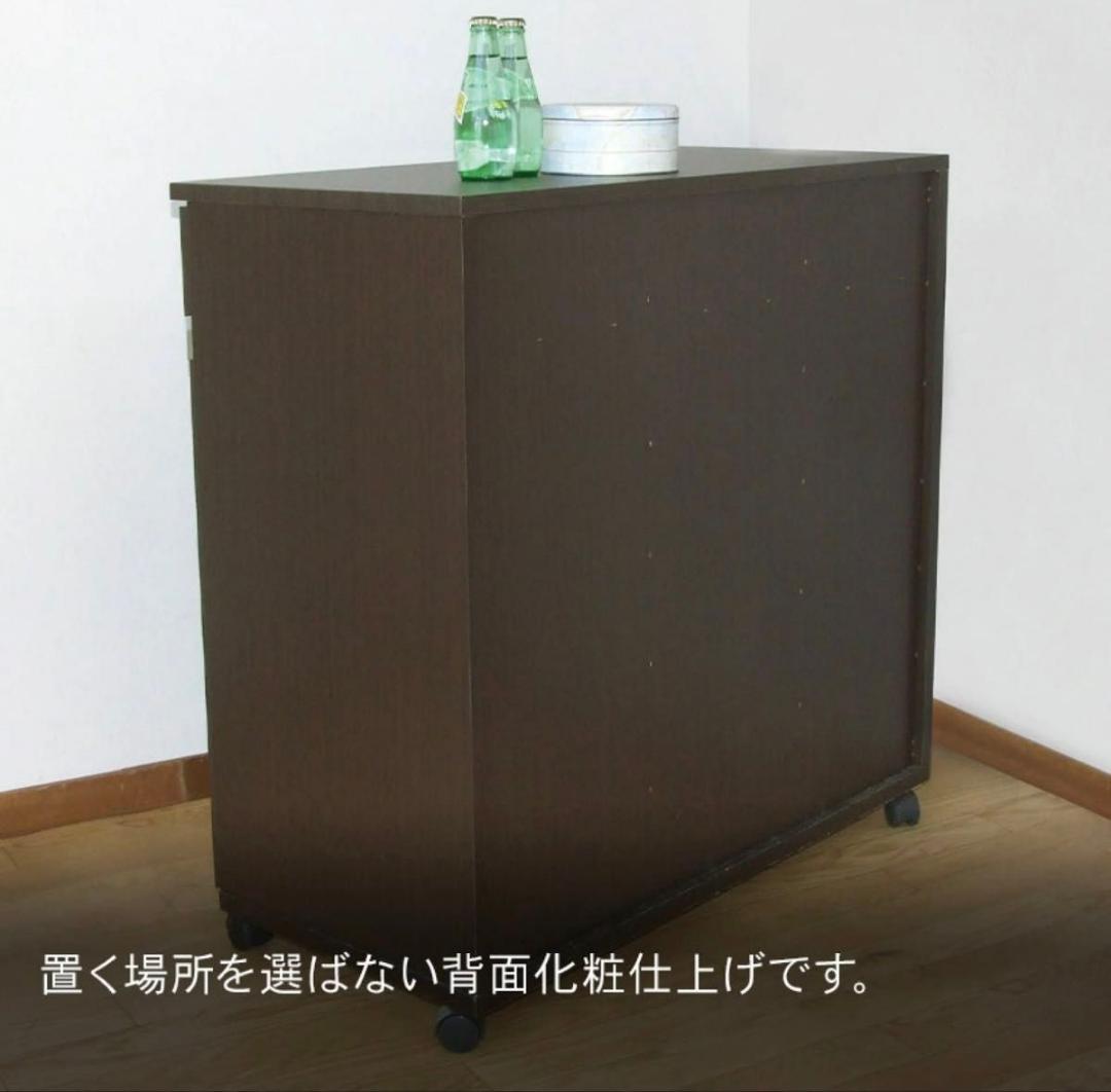 【ほぼ新品】クロシオ 分別 ダイニングダストボックス 2D 木目ブラウン 2分別