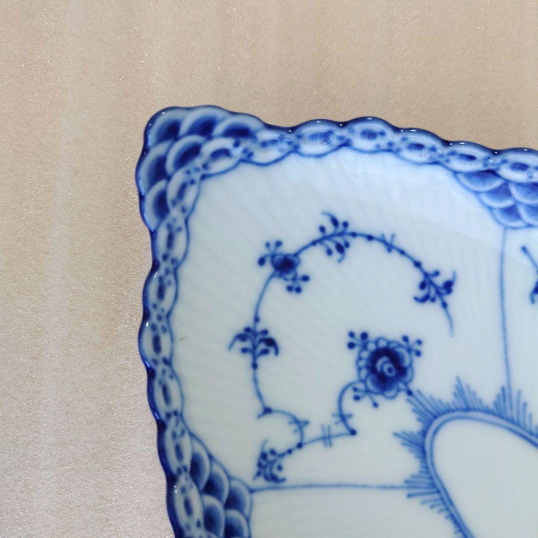 ロイヤルコペンハーゲン　ブルーフルーテッド　ハーフレース　ピックルディッシュ共箱