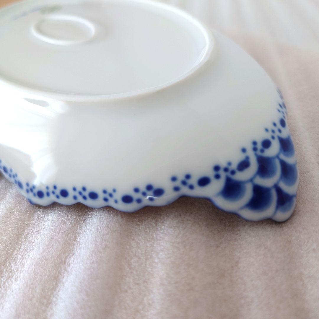 ロイヤルコペンハーゲン　ブルーフルーテッド　ハーフレース　ピックルディッシュ共箱