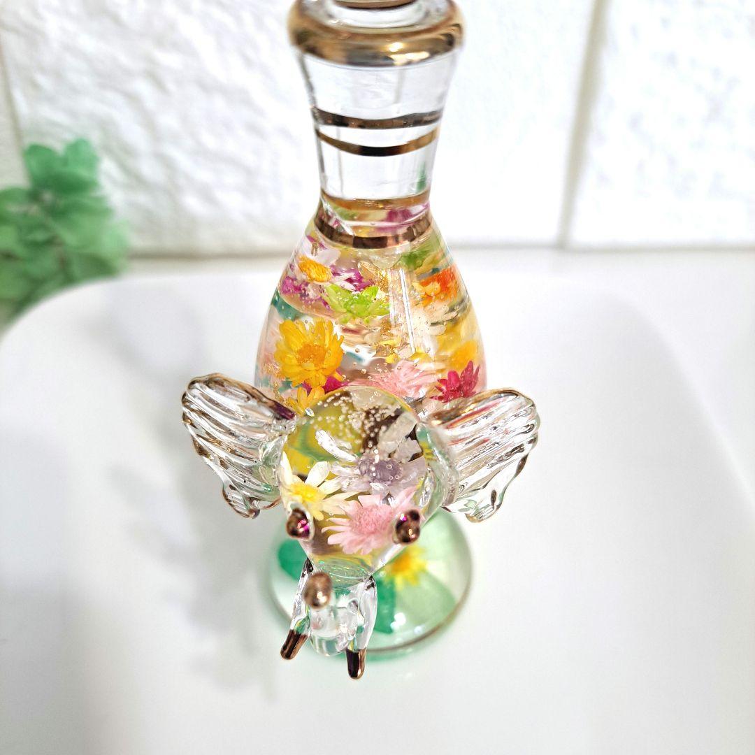 No.63 ゾウのエジプシャングラスハーバリウム【Mサイズ】お花畑