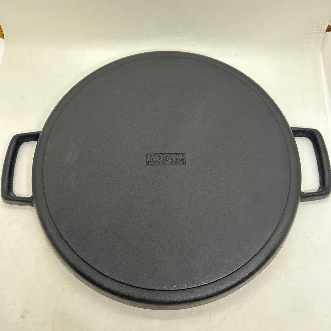 未使用　岩鋳　iwachu グリル　プレート　パン　南部鉄器　29cm 鉄板