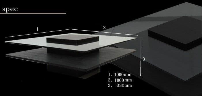 ARMONIA アルモニア　ローテーブル　正方形 ブラウン木目調