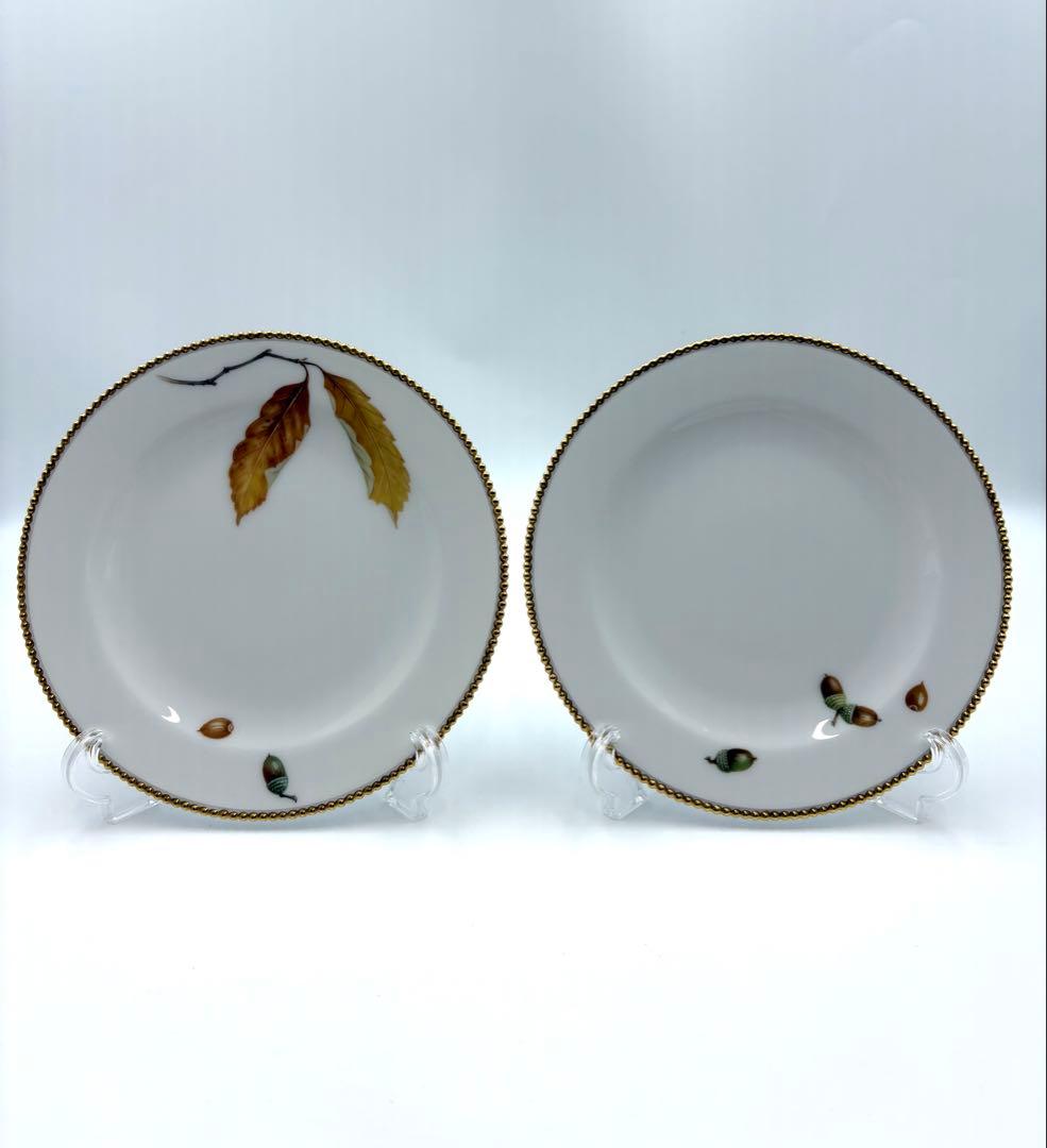 未使用保管品　大倉陶園　百木春夫　団栗のバラード　プレート　絵替りセット　箱付