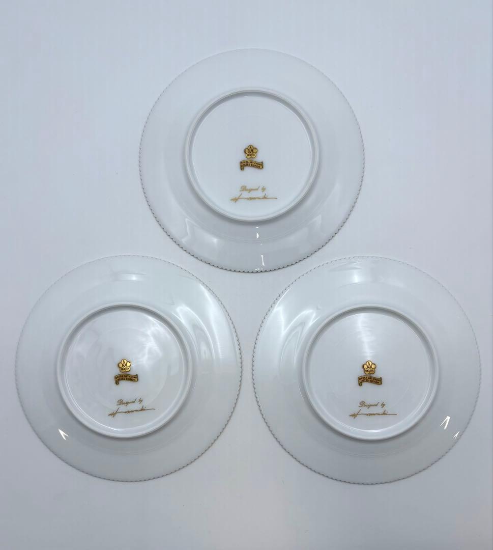 未使用保管品　大倉陶園　百木春夫　団栗のバラード　プレート　絵替りセット　箱付