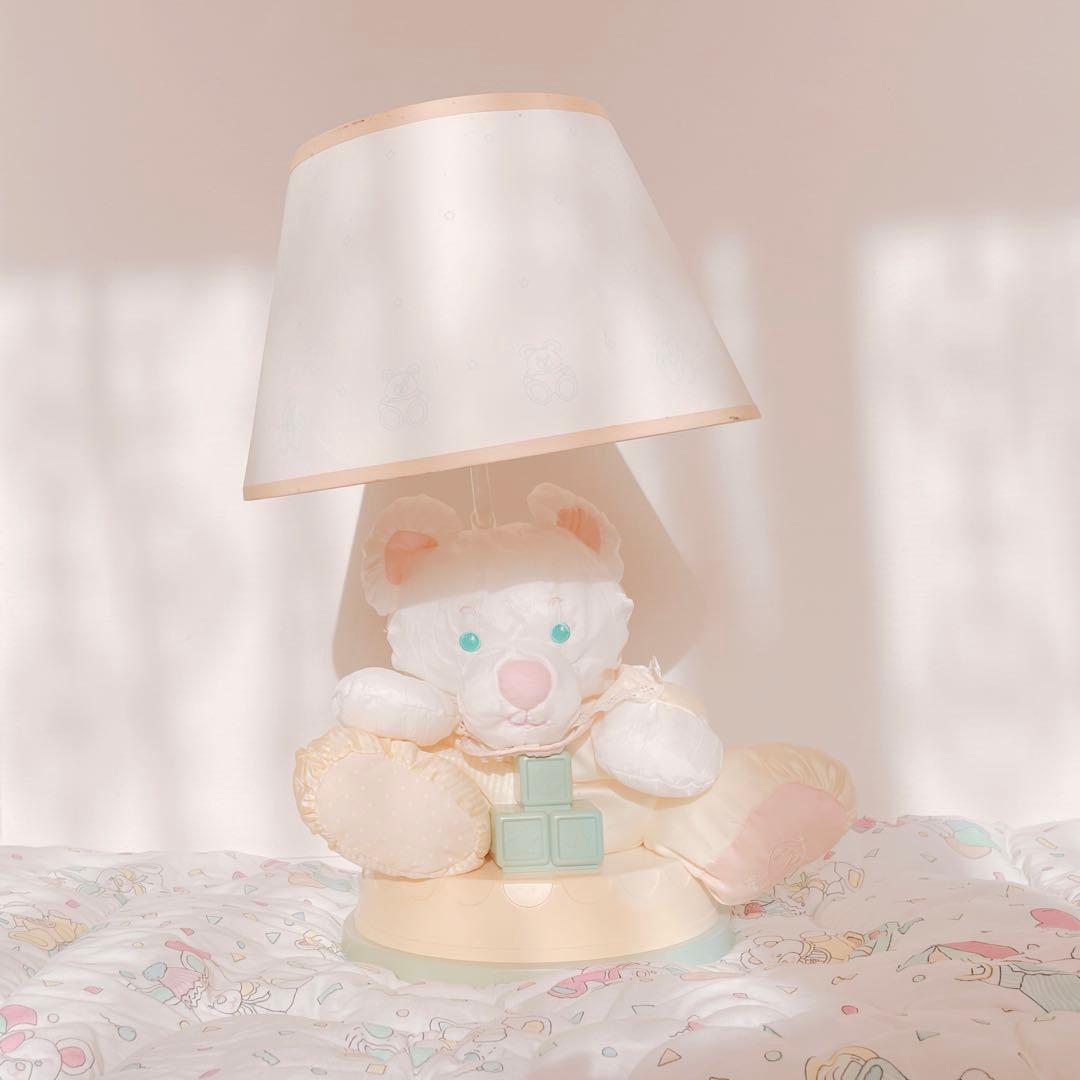 Vintage Puffalumps くま ぬいぐるみ ランプ ファンシートイ - メルカリ