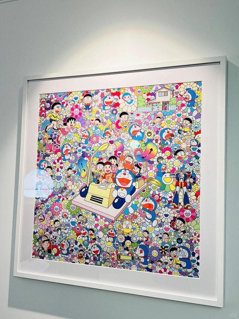 村上隆 版画 タイムマシンでレッツゴー約70cm（含まれません額装）