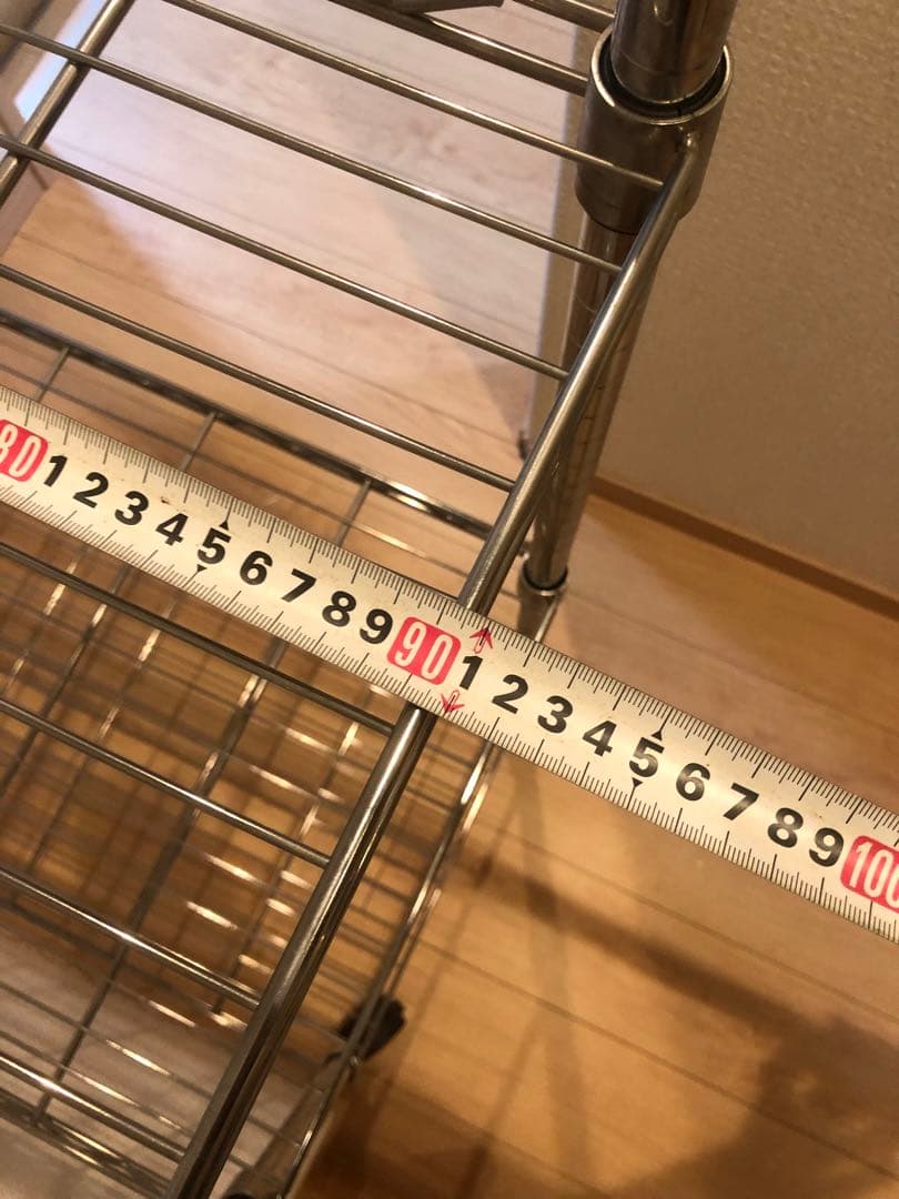 お値引終了‼️‼️⑤5段スチールラック シルバー 約180cm