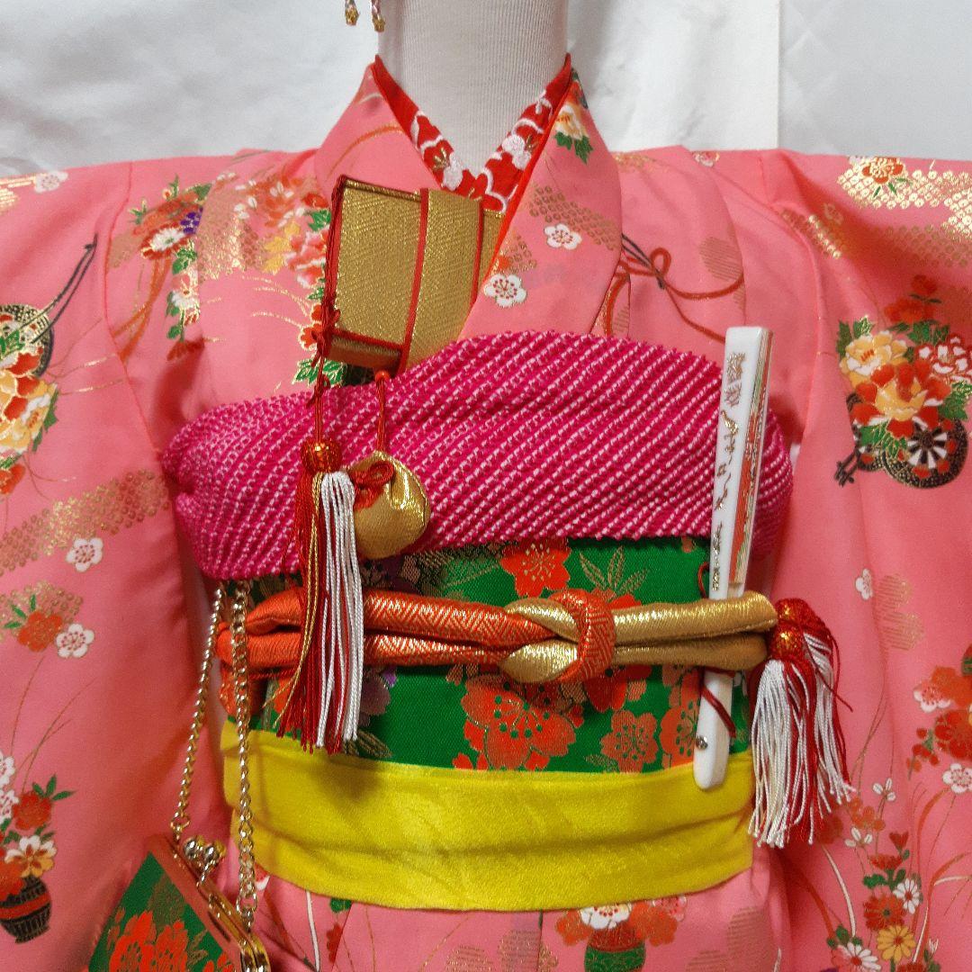 七五三 女の子３歳　着物、帯、小物一式　フルセット