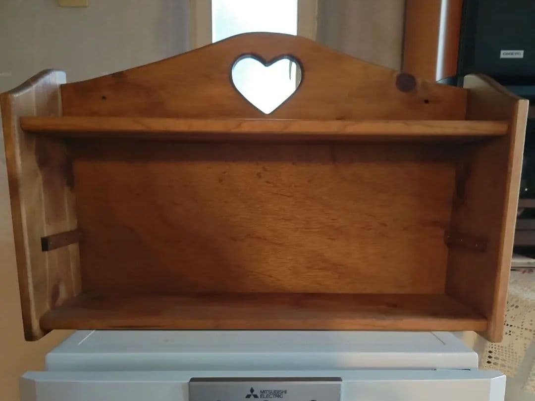 片付けの為値下げ♥カントリー家具雑貨　アンファンシェルフ棚コーハウス木製ハート型