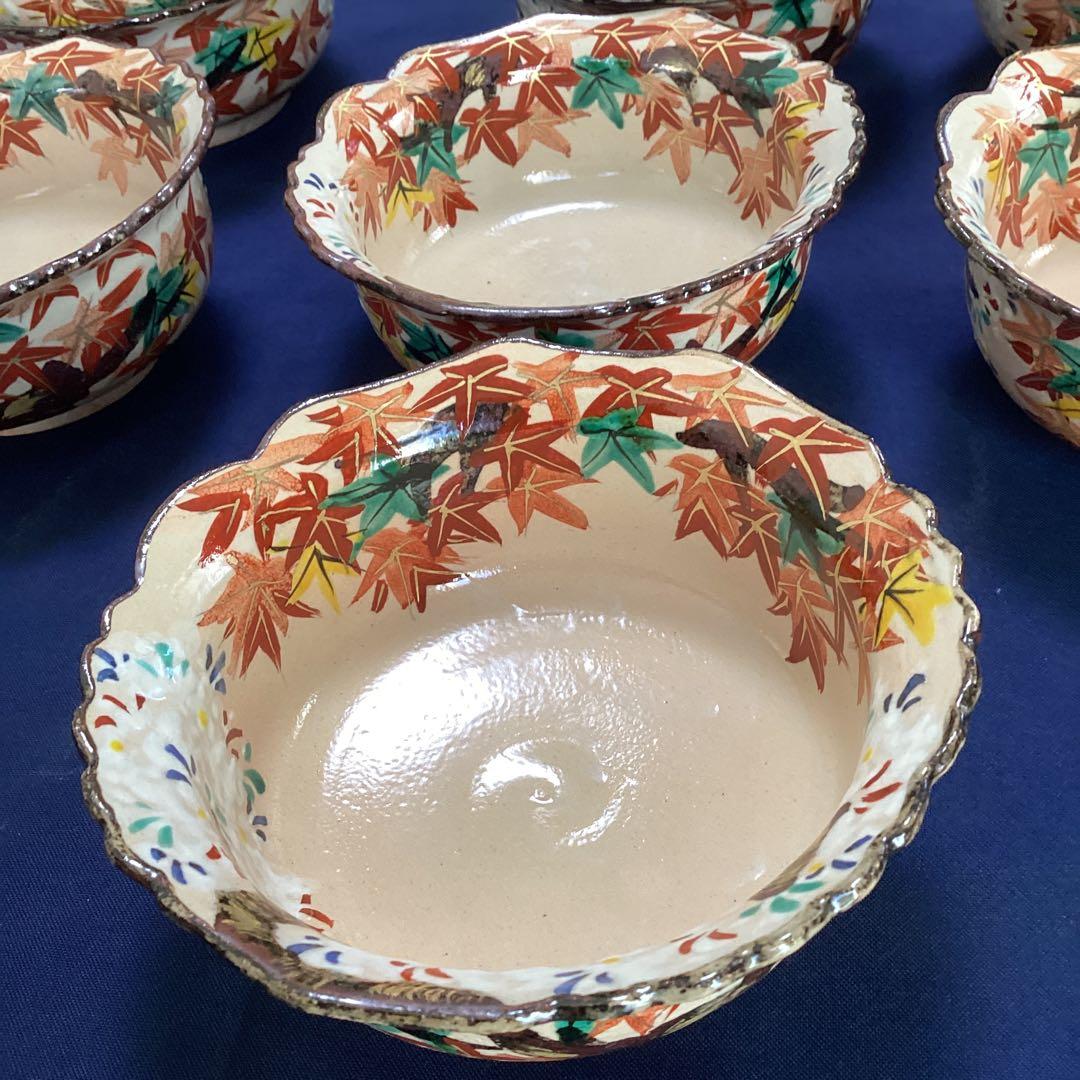 京焼乾山写雲錦向付10客　　新品未使用