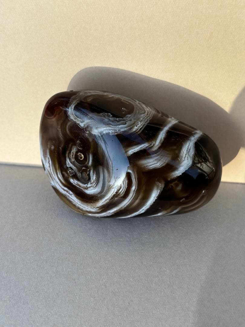 命根石　パワーストーン　瑪瑙 握りお守り(3)