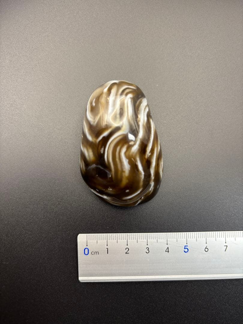 命根石　パワーストーン　瑪瑙 握りお守り(3)