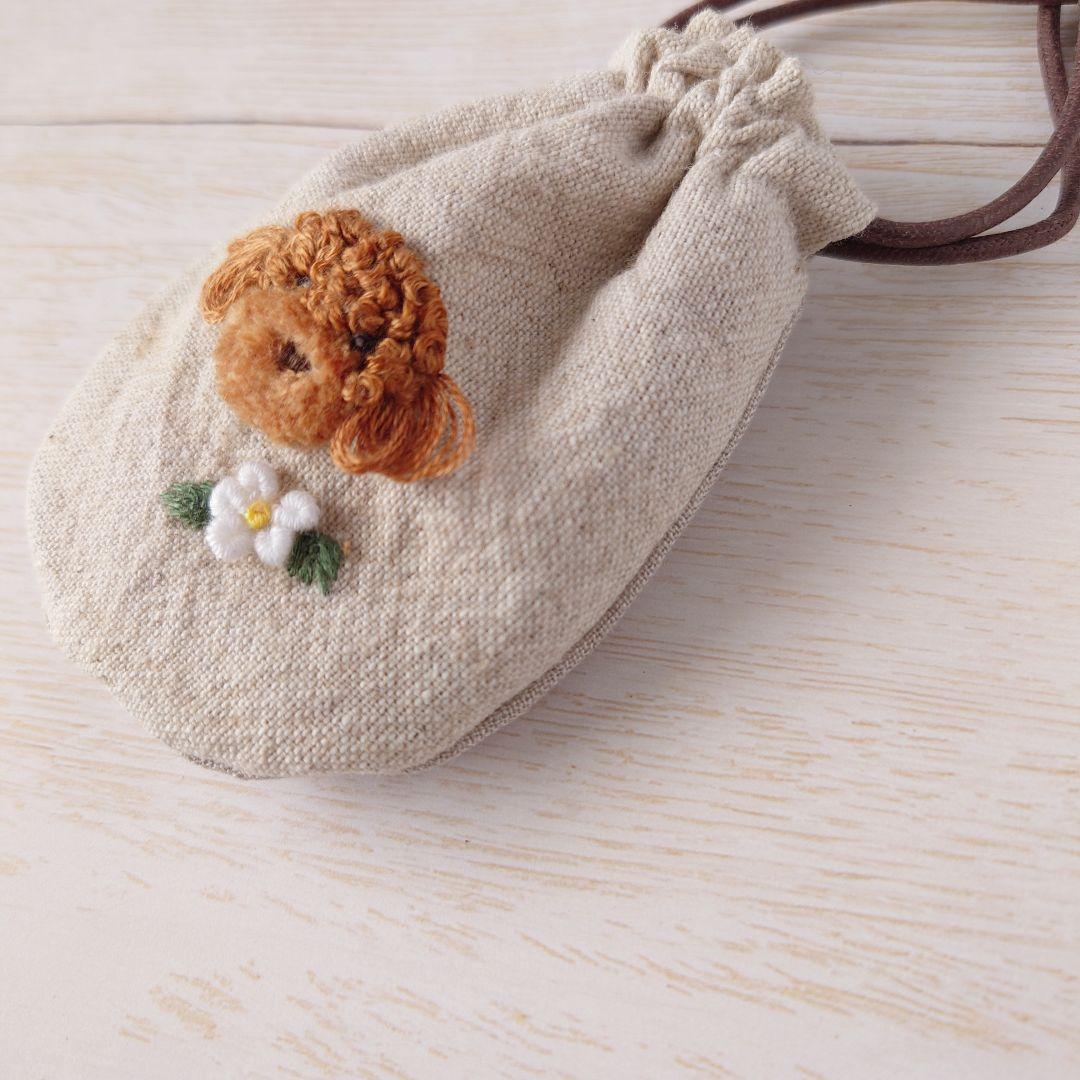 【完売】ちっちゃな巾着サシェ/詰替えタイプ【プードルとジャスミン】