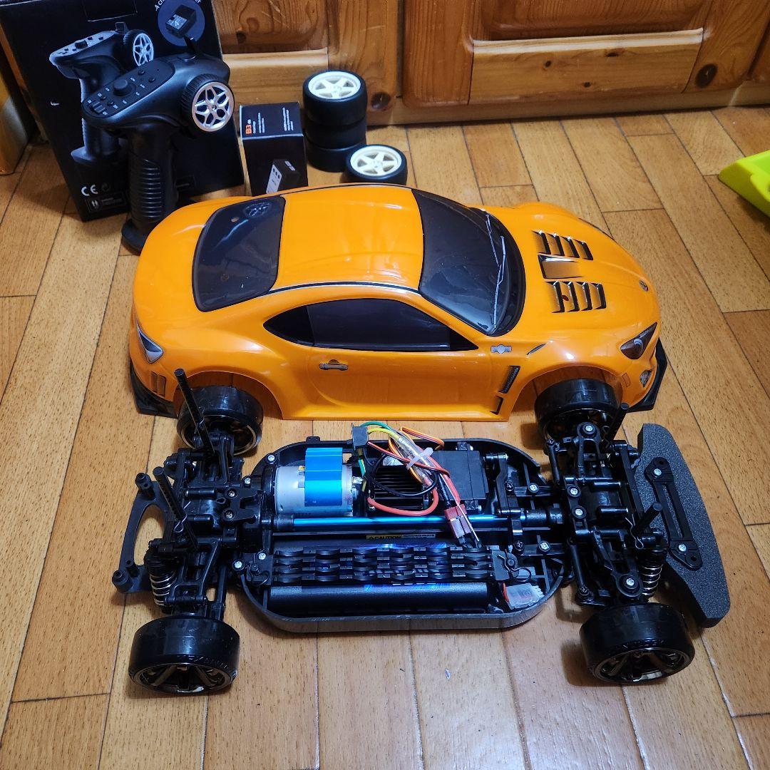 専用　　　　タミヤ ドリフト ラジコン フルセット　TT01　オレンジ　86
