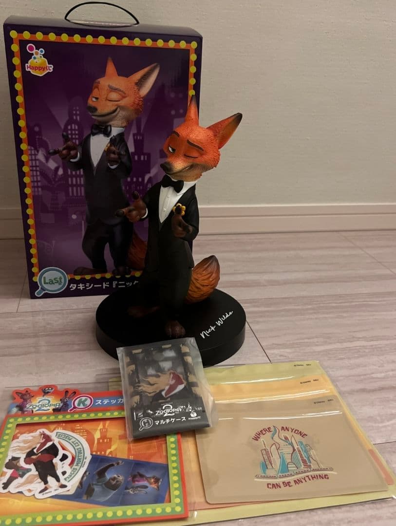 おまけ付き】ズートピア ニック ハッピーくじ ラストワン フィギュア