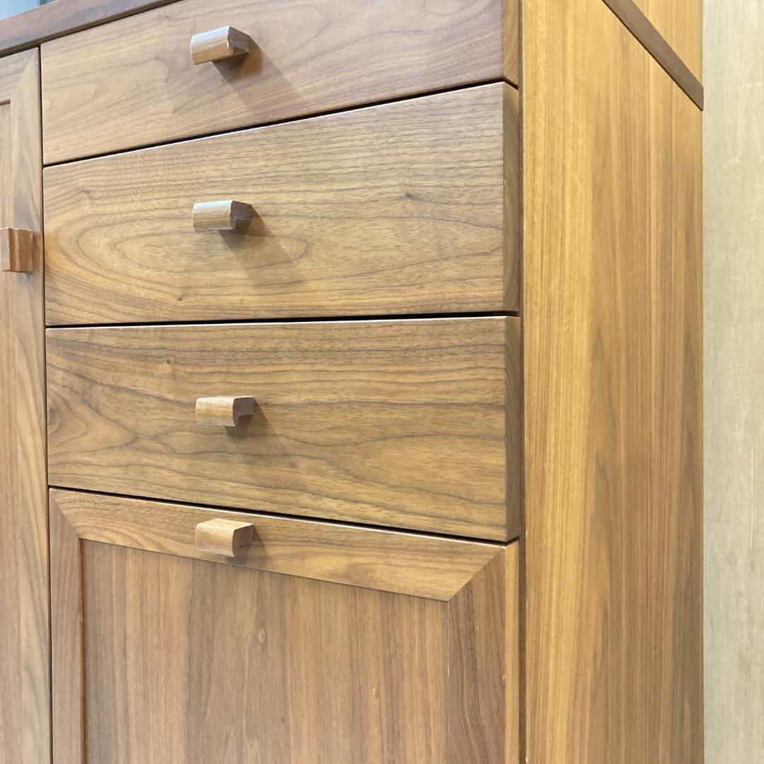 アーリータイムスアルファ　食器棚　エテルノ　ウォールナット　旭川家具　北海道