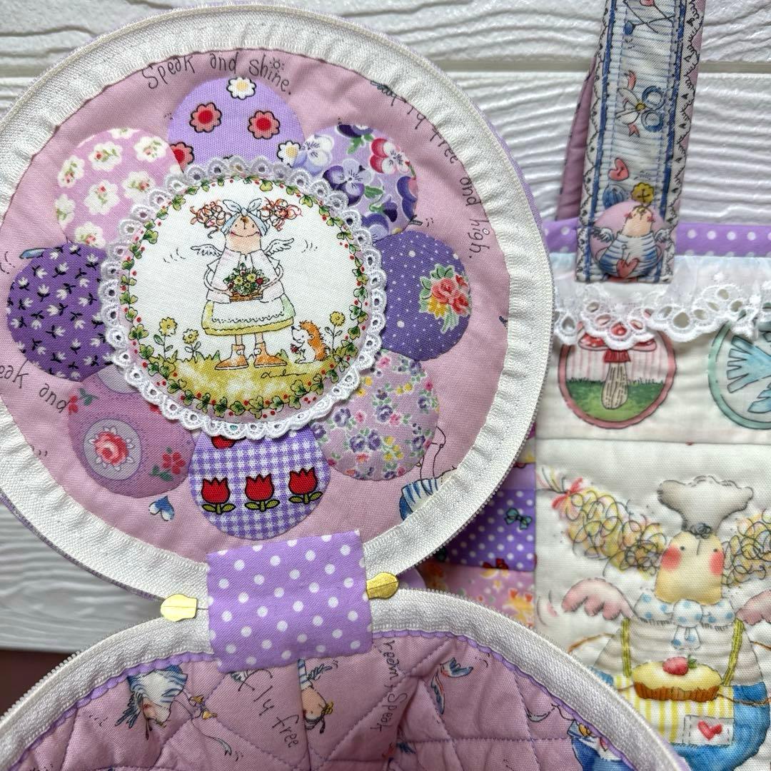 葉月様・パッチワークトートバッグ・バニティポーチ