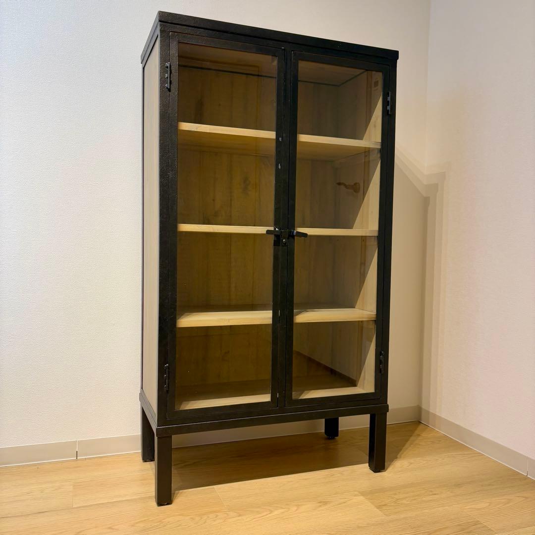 ACTUS アクタス TARINA ガラスキャビネット 扉付き本棚 ショーケース